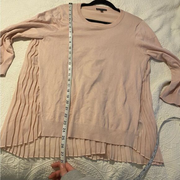 Adrianna Papell size Large Viscose Blend Pastel Pink Balletcore Blouse - Picture 8 of 8